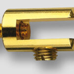 Soporta Estante Metálico Redondo Latón con Tapón 5/6MM - 14MM/Salida:25MM