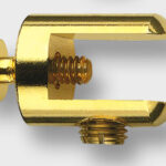 Soporta Estante Metálico Redondo Latón con Tapón 8/10MM - 18MM/Salida:25MM