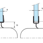 JUNTA DE ESTANQUEIDAD 8/10MM ALETA CENTRAL - LONGITUD: 2,2M