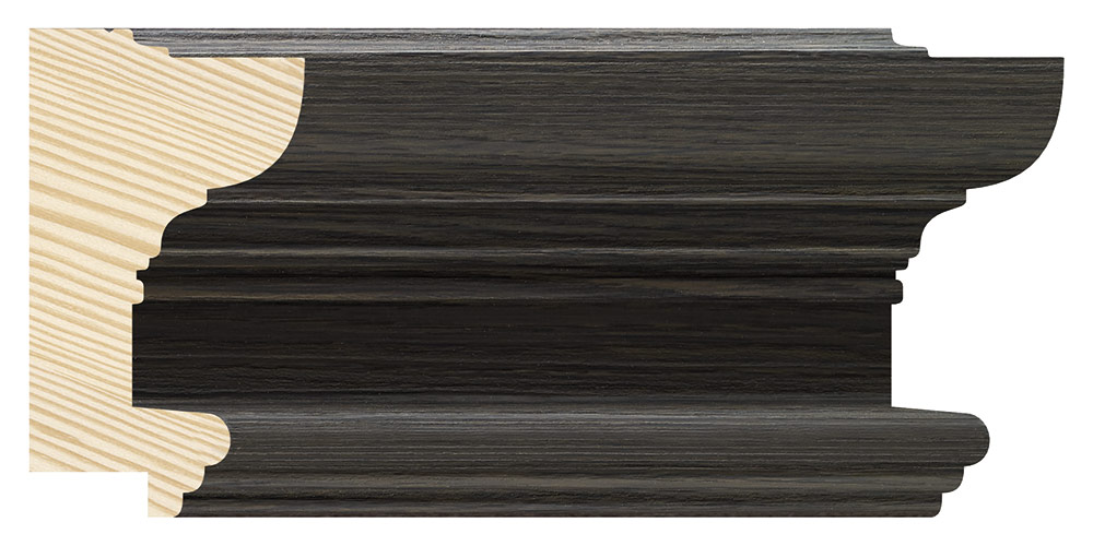 Moldura 1028/244 NORDEA Negro Molgra - Vista frontal del producto