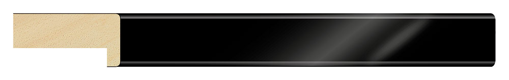 Moldura 1084/254 PIANO Negro Molgra - Vista frontal del producto