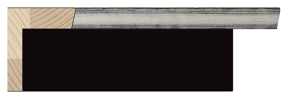 Moldura 4138/33 ELES Negro Molgra - Vista frontal del producto