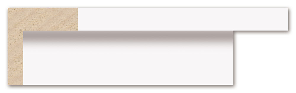 Moldura 5545/2 ELES Blanco Molgra - Vista frontal del producto