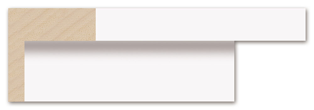 Moldura 5546/2 ELES Blanco Molgra - Vista frontal del producto