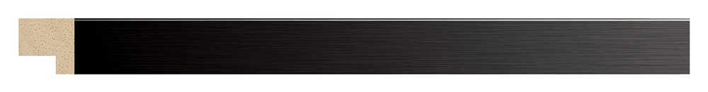 Moldura 5550/84 ACERO Negro Molgra - Vista frontal del producto