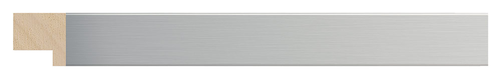 Moldura 5551/83 ACERO Plata Molgra - Vista frontal del producto