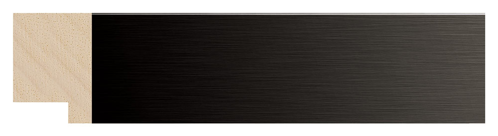 Moldura 5554/84 ACERO Negro