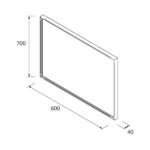 salgar croquis espejo mito line 600 bano salgaradl